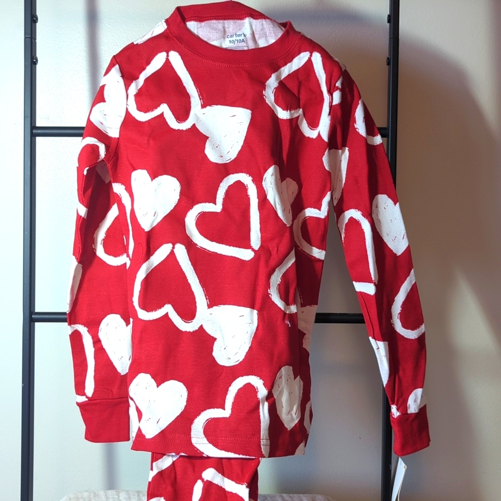 Heart pajamas size 10